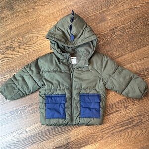Old Navy, boys Dino-theme winter jacket, size 4T